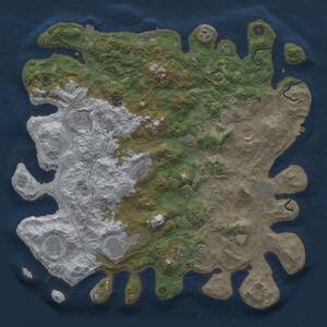 Thumbnail Rust Map: Procedural Map, Size: 4500, Seed: 1905, 19 Monuments