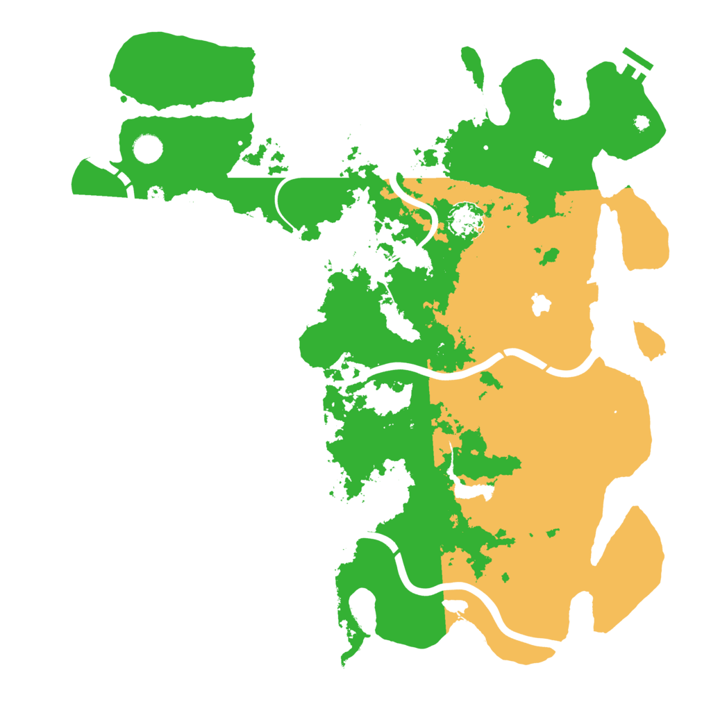 Biome Rust Map: Procedural Map, Size: 4300, Seed: 19901976