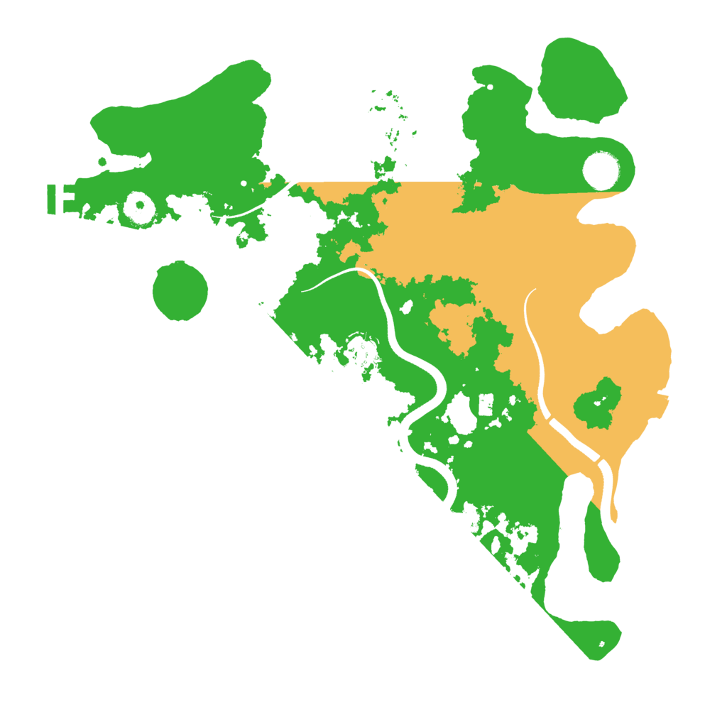 Biome Rust Map: Procedural Map, Size: 3500, Seed: 1795599026