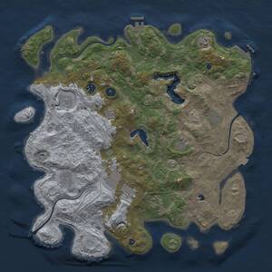 Thumbnail Rust Map: Procedural Map, Size: 4250, Seed: 1361808116, 15 Monuments