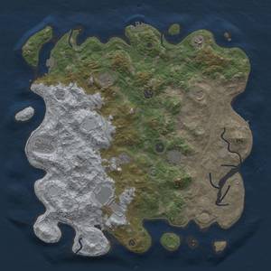 Thumbnail Rust Map: Procedural Map, Size: 4250, Seed: 1361808116, 17 Monuments