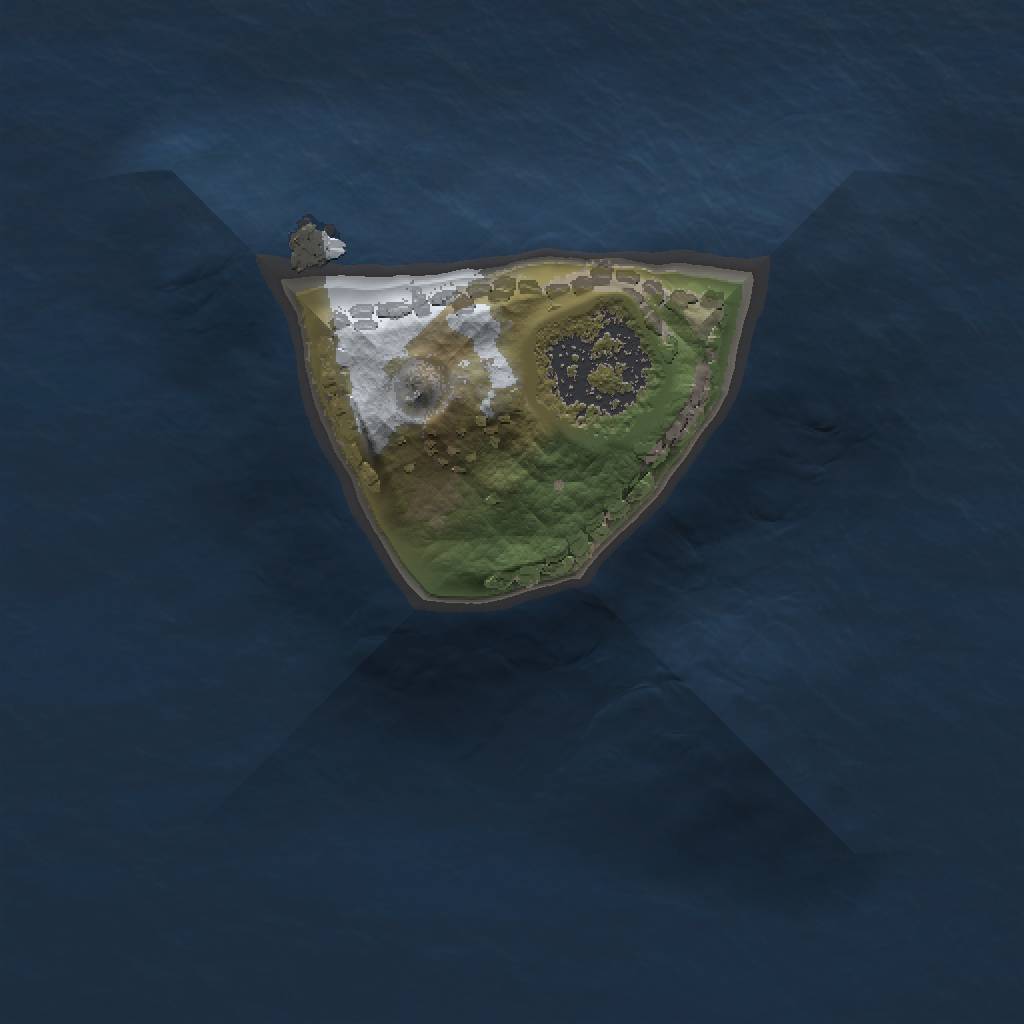 Rust Map: Procedural Map, Size: 1001, Seed: 793197, 3 Monuments