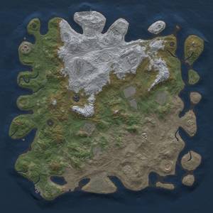 Thumbnail Rust Map: Procedural Map, Size: 4500, Seed: 392062568, 18 Monuments