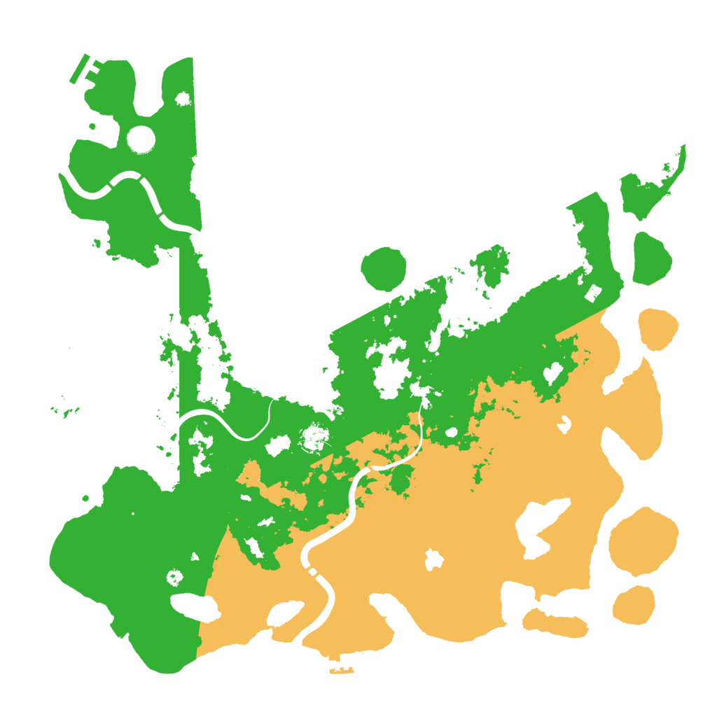 Biome Rust Map: Procedural Map, Size: 4500, Seed: 392062568