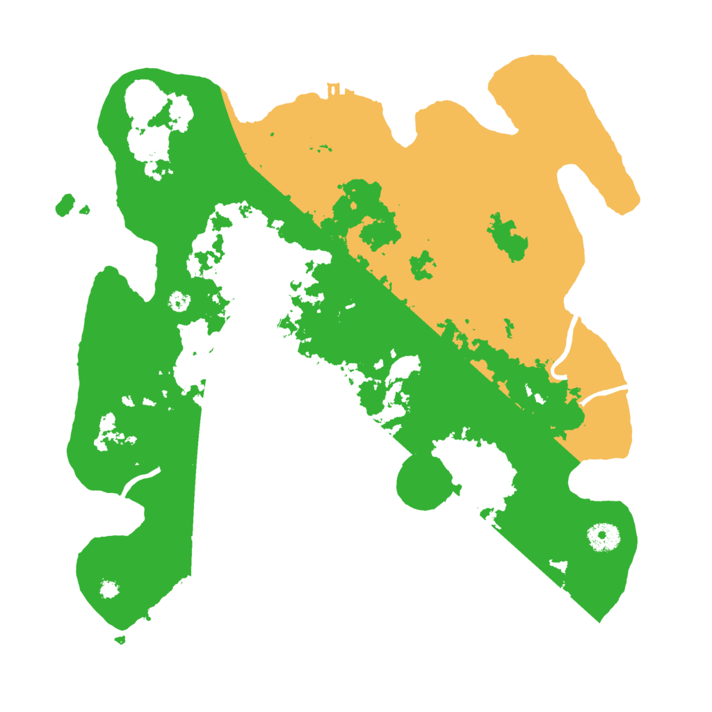 Biome Rust Map: Procedural Map, Size: 3500, Seed: 2075940916
