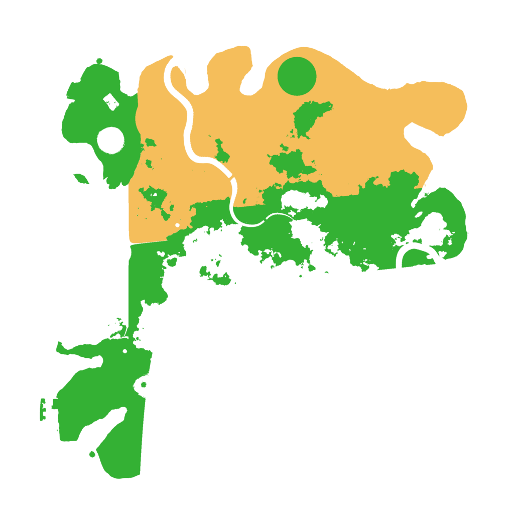 Biome Rust Map: Procedural Map, Size: 3500, Seed: 86375