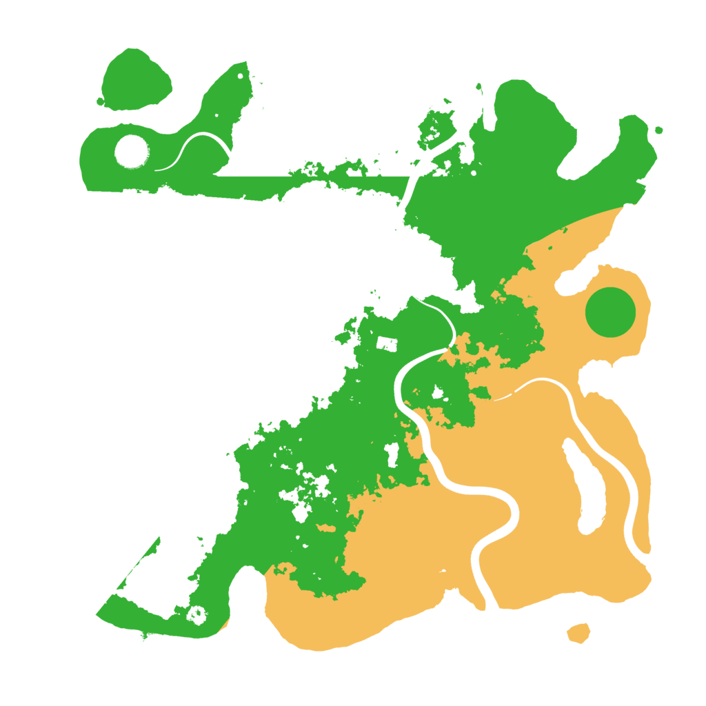 Biome Rust Map: Procedural Map, Size: 3700, Seed: 954059780