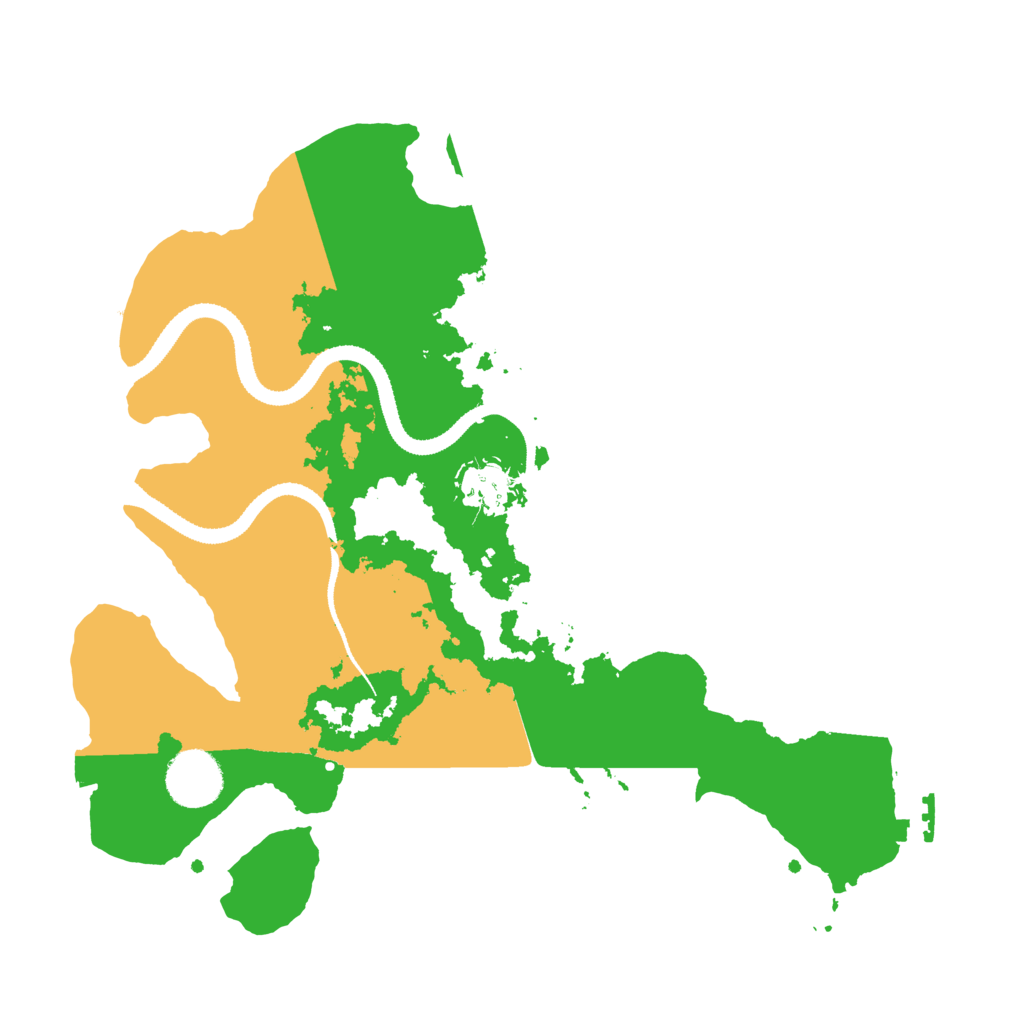Biome Rust Map: Procedural Map, Size: 3200, Seed: 415386486