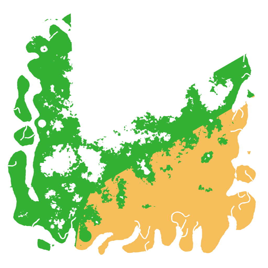 Biome Rust Map: Procedural Map, Size: 6000, Seed: 6736