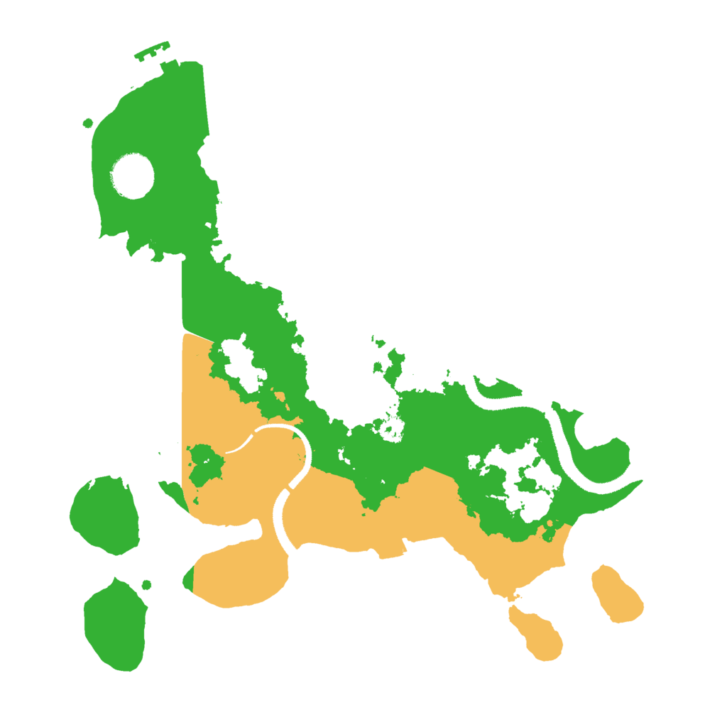 Biome Rust Map: Procedural Map, Size: 3000, Seed: 124798