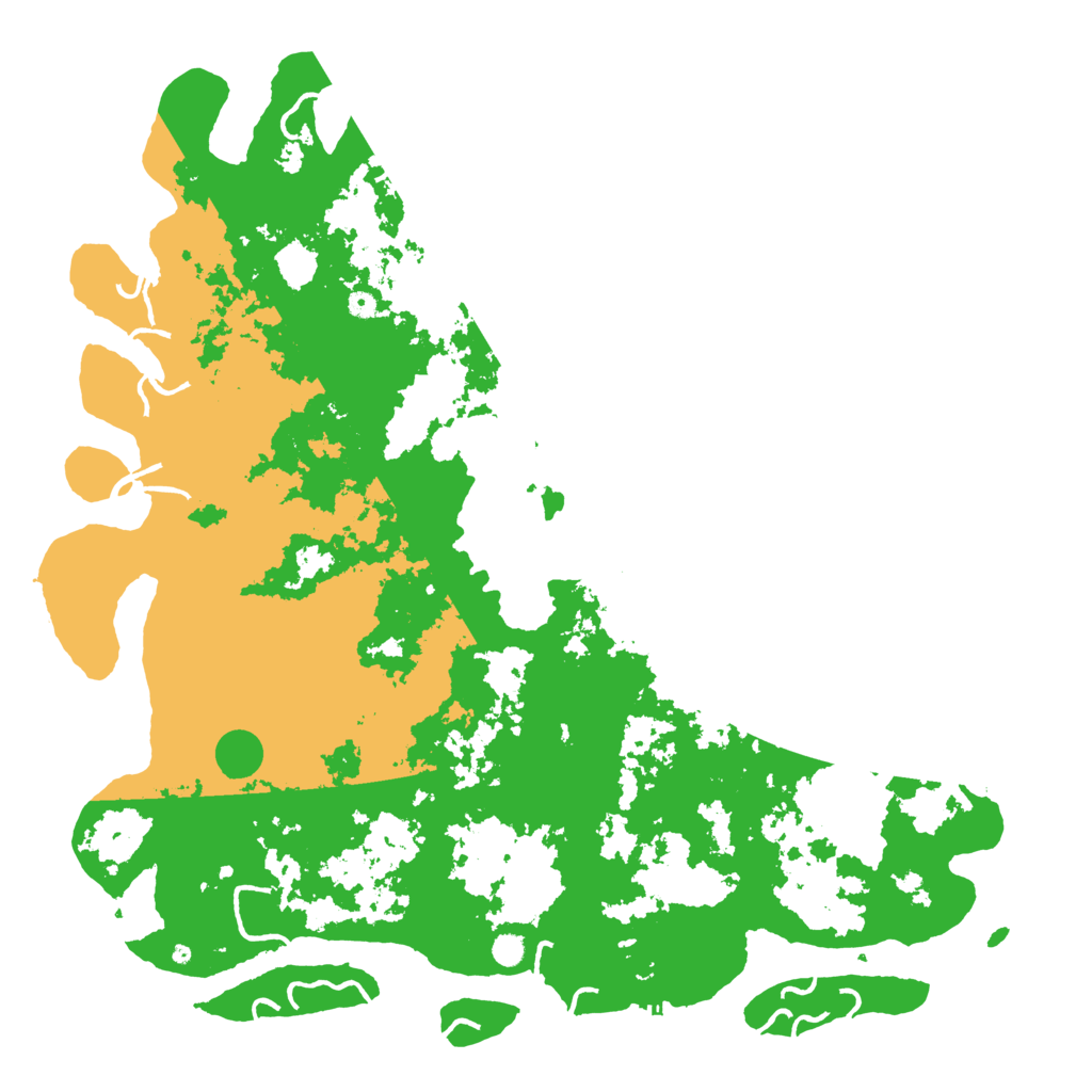 Biome Rust Map: Procedural Map, Size: 6000, Seed: 53486