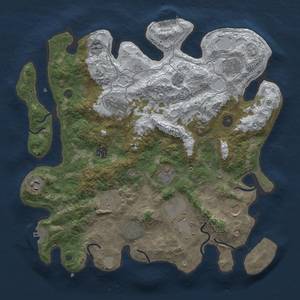 Thumbnail Rust Map: Procedural Map, Size: 3850, Seed: 397947356, 20 Monuments