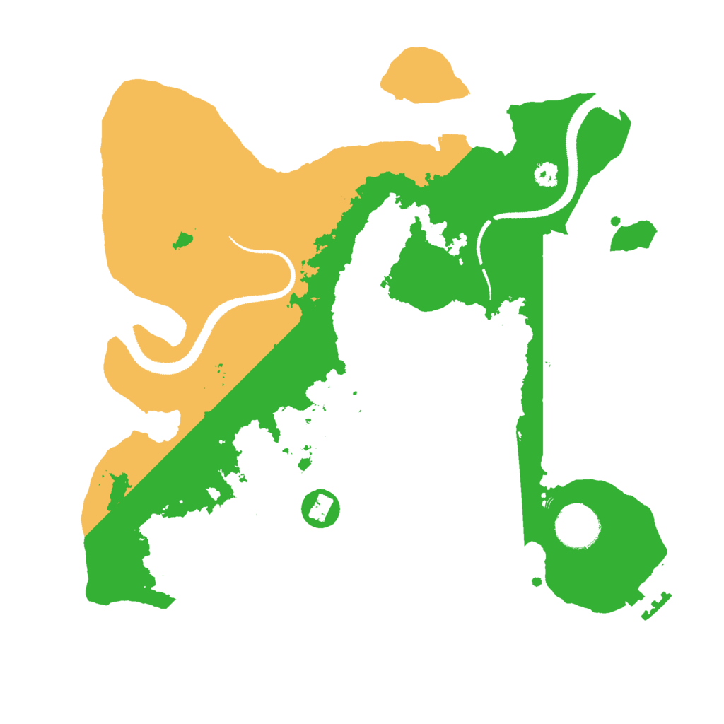 Biome Rust Map: Procedural Map, Size: 3000, Seed: 144323210