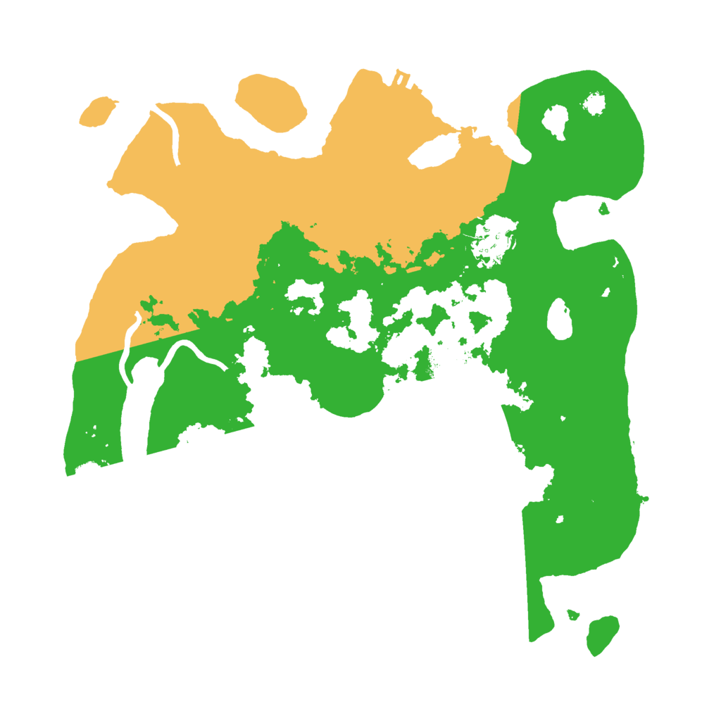 Biome Rust Map: Procedural Map, Size: 3000, Seed: 397282