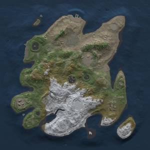 Thumbnail Rust Map: Procedural Map, Size: 3000, Seed: 182, 15 Monuments