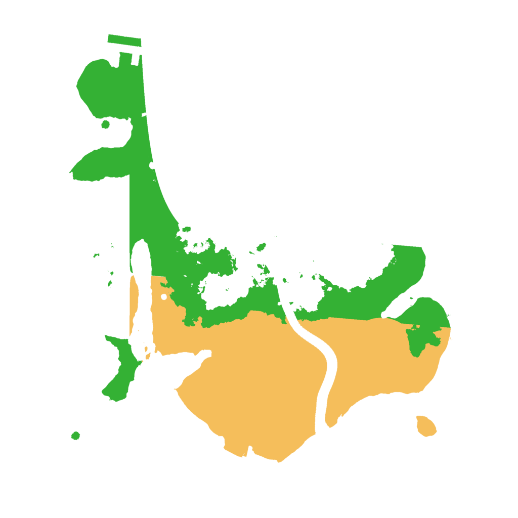 Biome Rust Map: Procedural Map, Size: 2500, Seed: 690966333