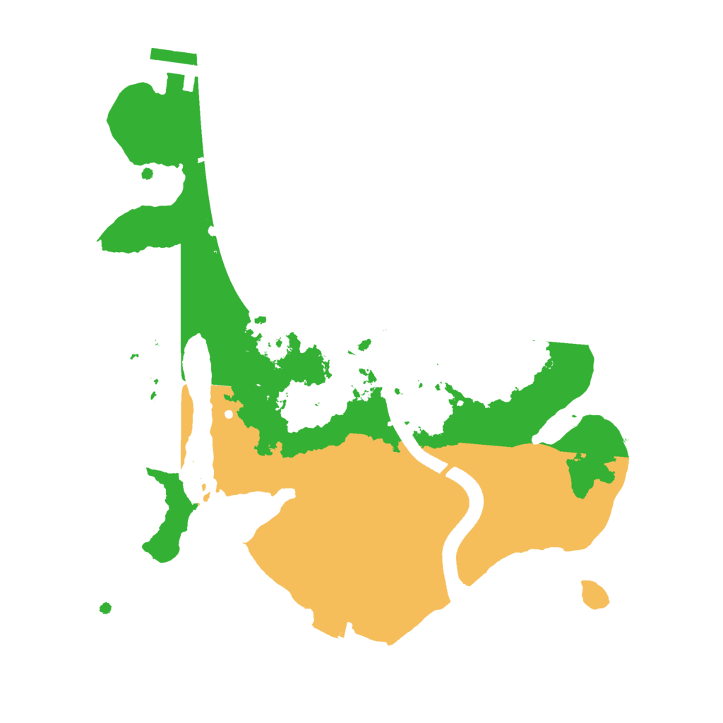Biome Rust Map: Procedural Map, Size: 2500, Seed: 690966333