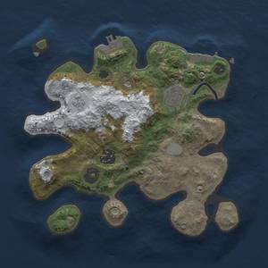 Thumbnail Rust Map: Procedural Map, Size: 2500, Seed: 2600, 11 Monuments