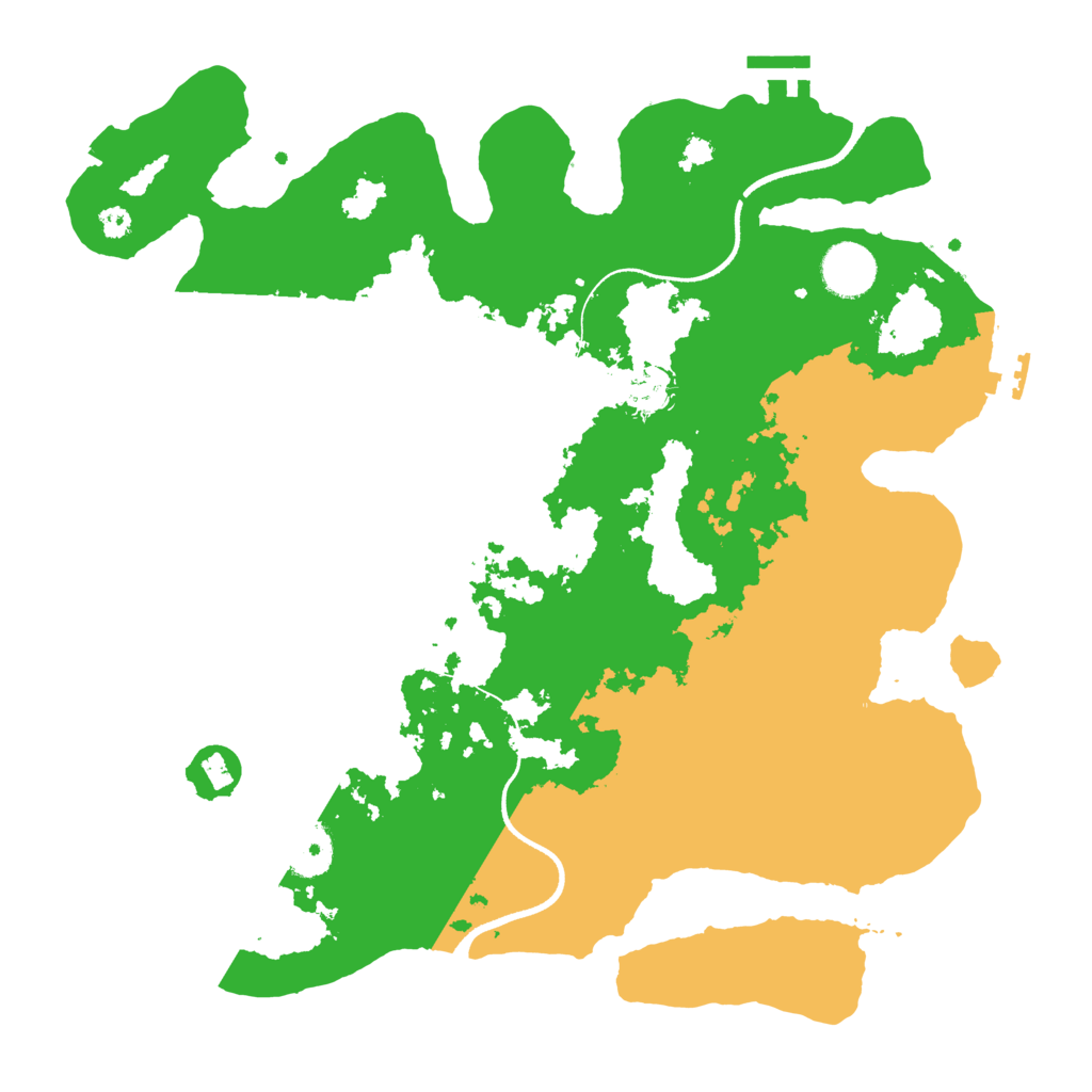 Biome Rust Map: Procedural Map, Size: 3500, Seed: 481483934