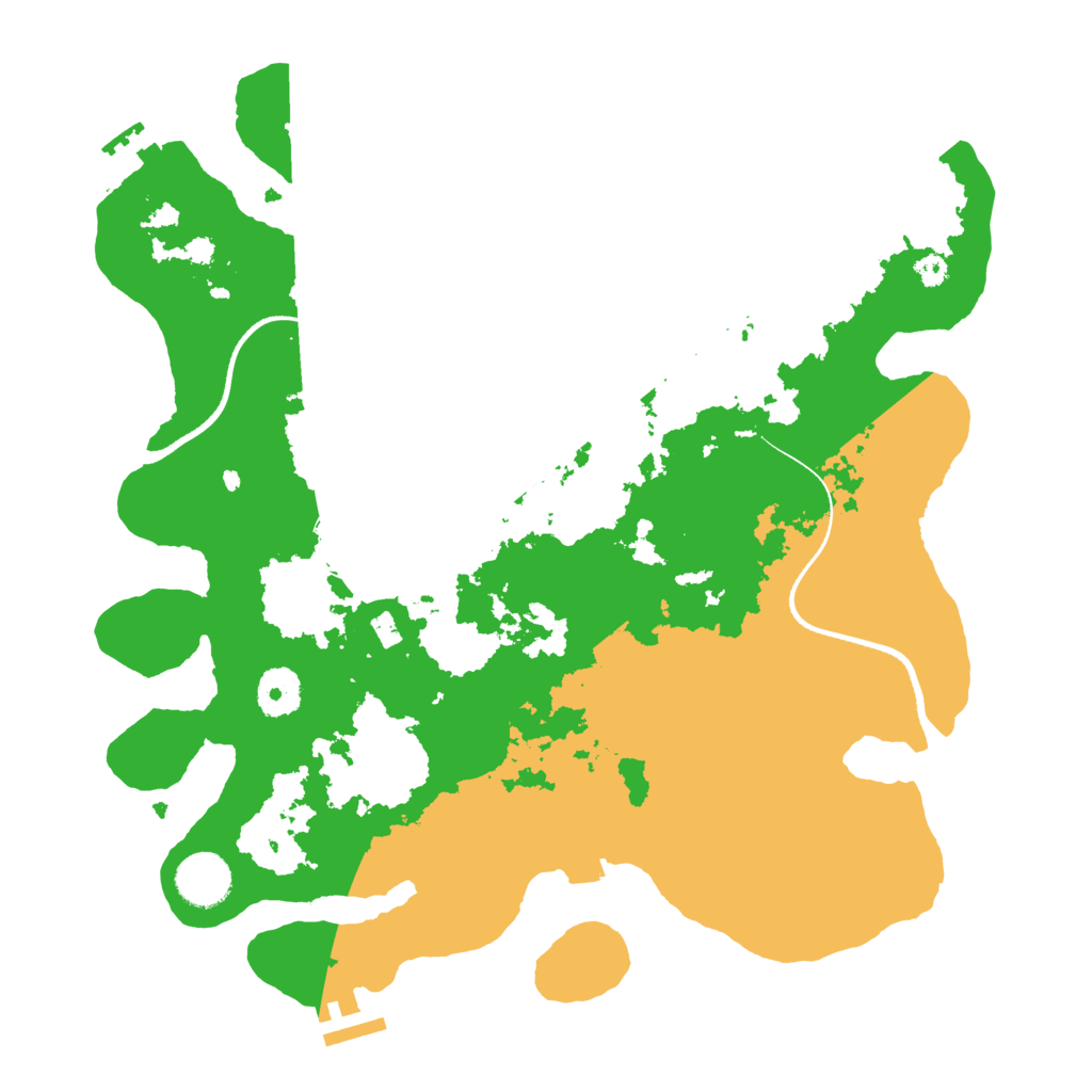 Biome Rust Map: Procedural Map, Size: 3500, Seed: 1010432912
