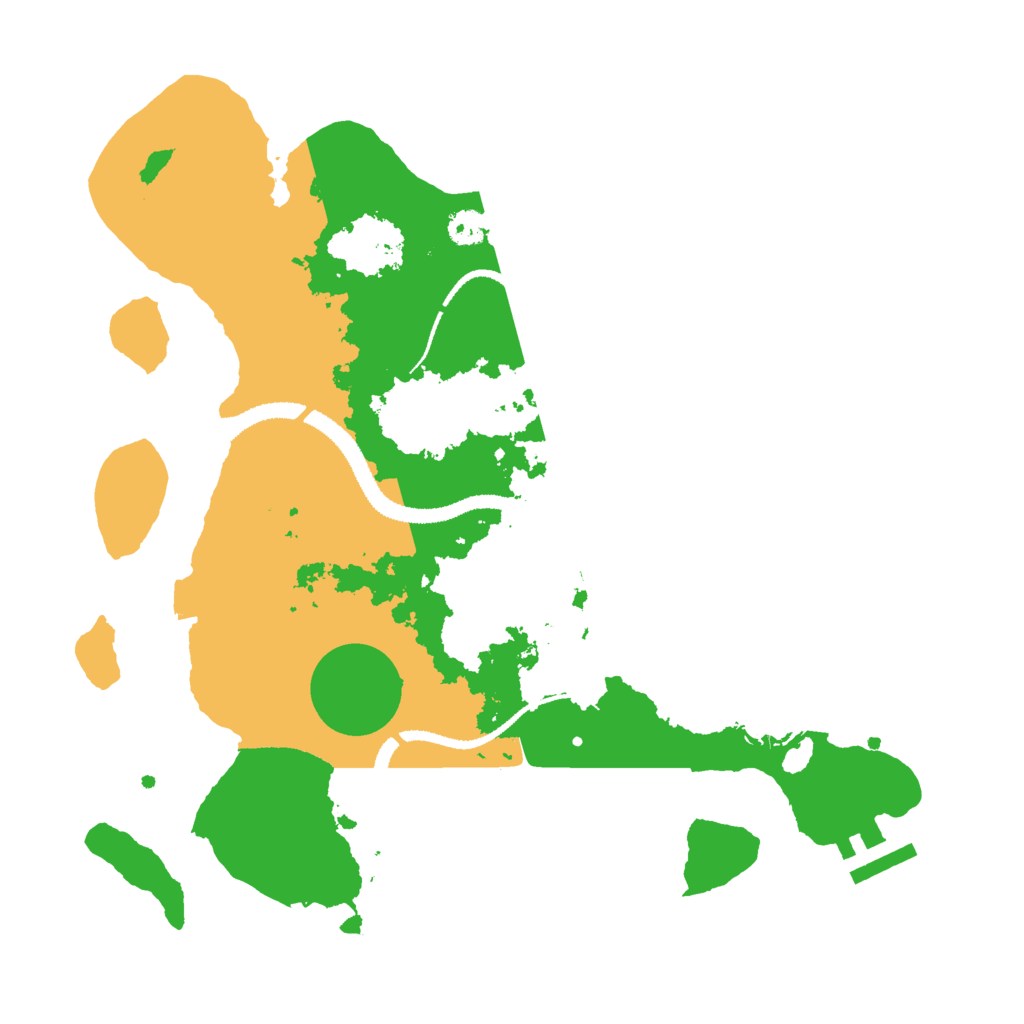 Biome Rust Map: Procedural Map, Size: 3000, Seed: 2086905654