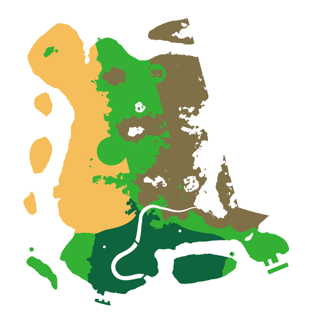 Biome Rust Map: Procedural Map, Size: 3000, Seed: 2086905654