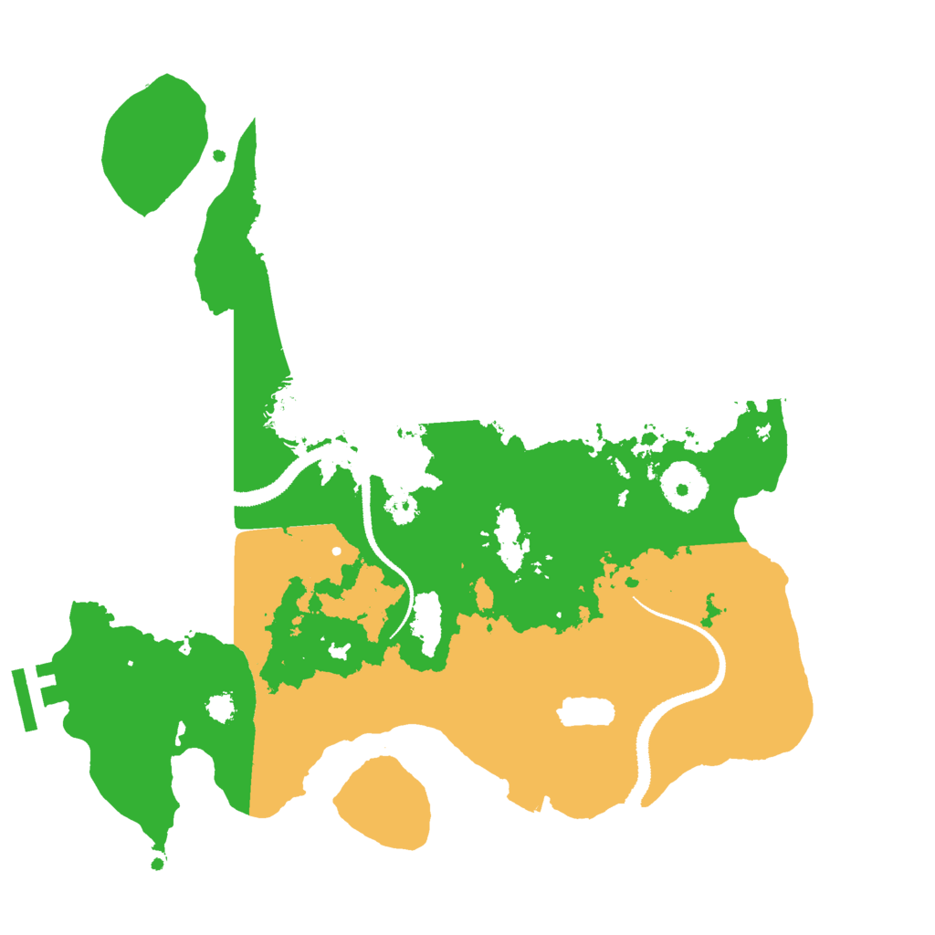 Biome Rust Map: Procedural Map, Size: 3000, Seed: 451116