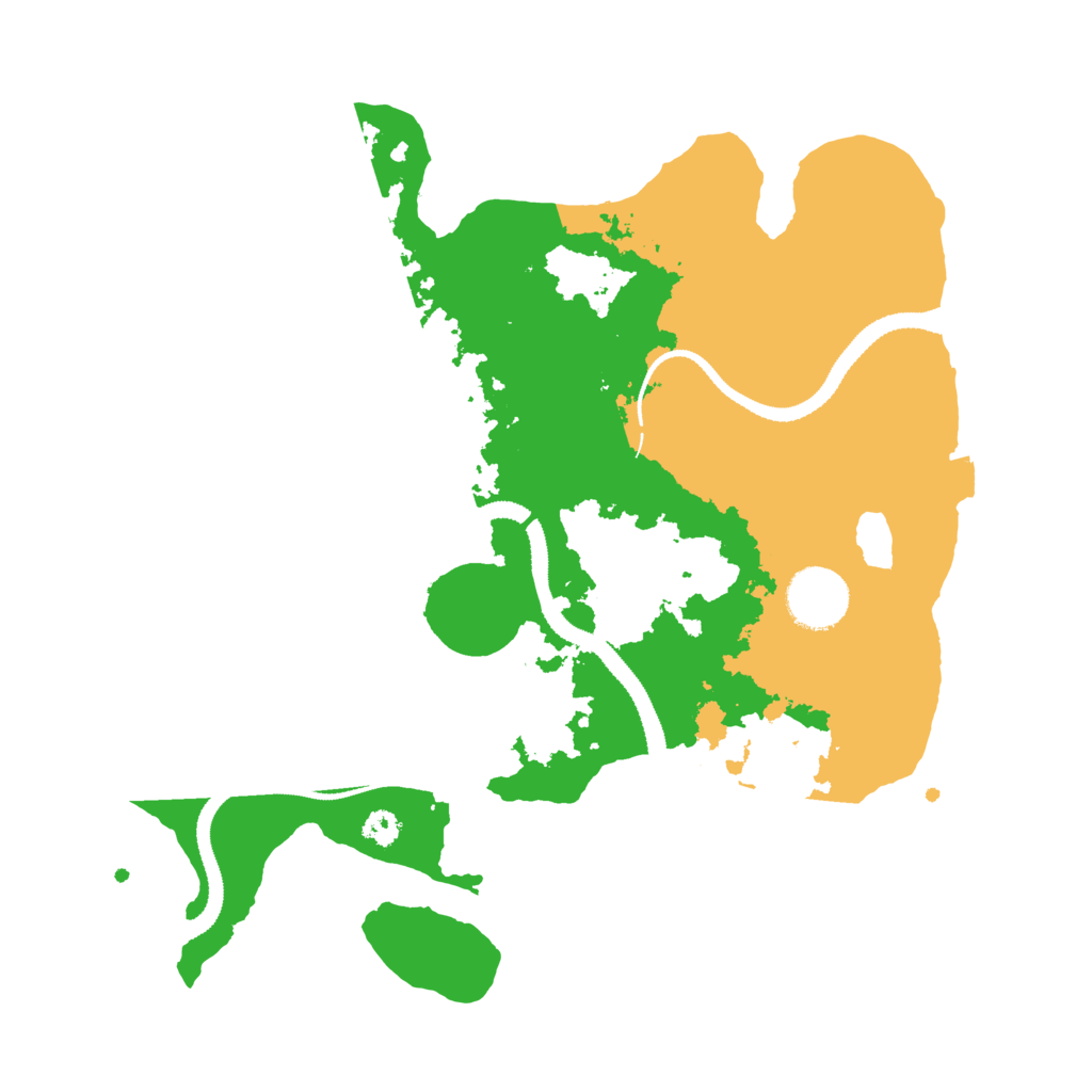 Biome Rust Map: Procedural Map, Size: 3100, Seed: 4279