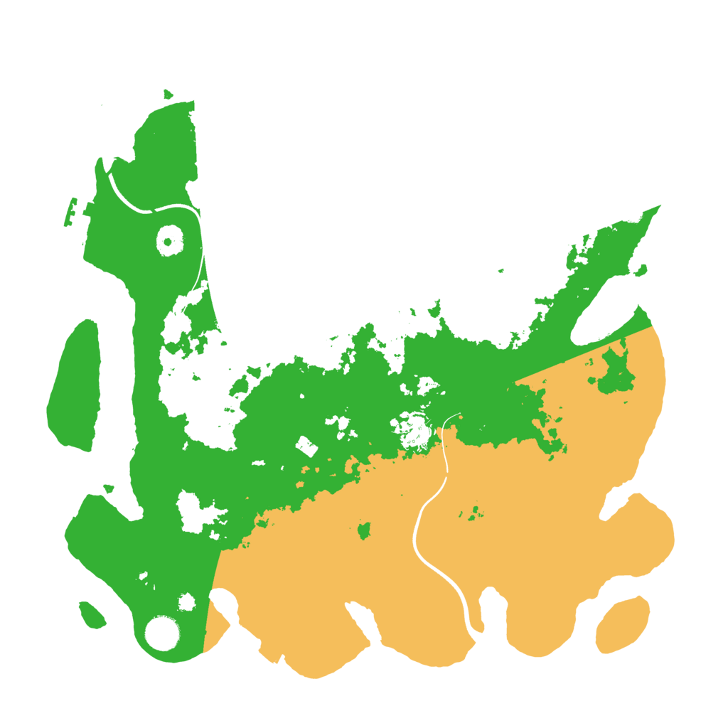 Biome Rust Map: Procedural Map, Size: 3700, Seed: 357859497