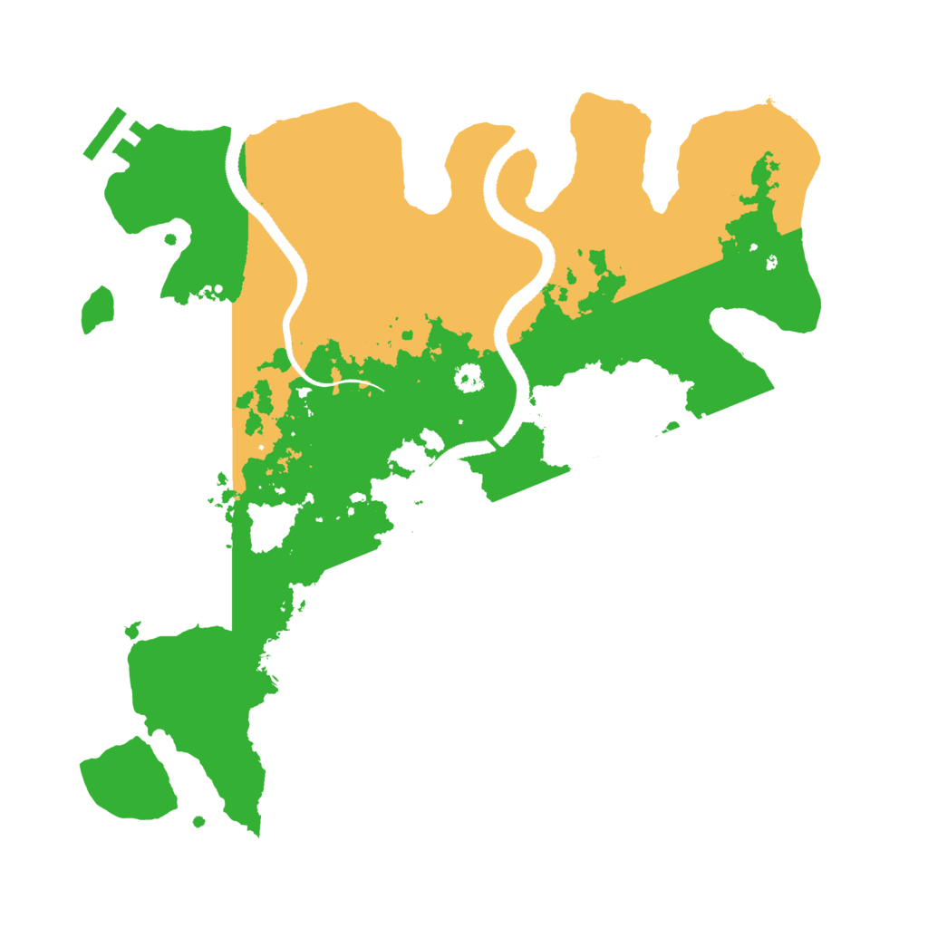 Biome Rust Map: Procedural Map, Size: 3200, Seed: 9248816