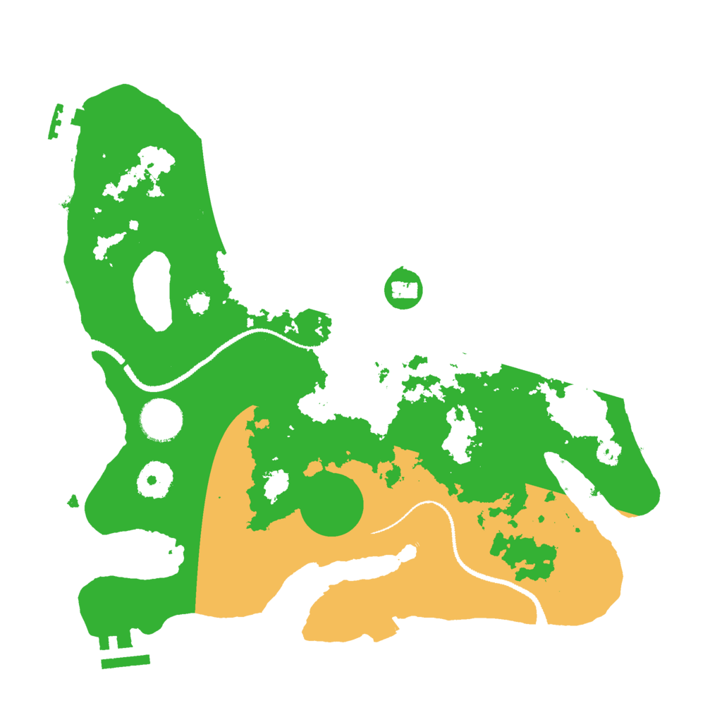 Biome Rust Map: Procedural Map, Size: 3000, Seed: 2004676766