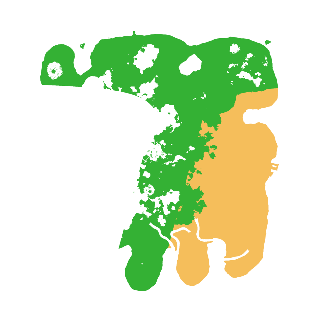 Biome Rust Map: Procedural Map, Size: 3000, Seed: 278023243