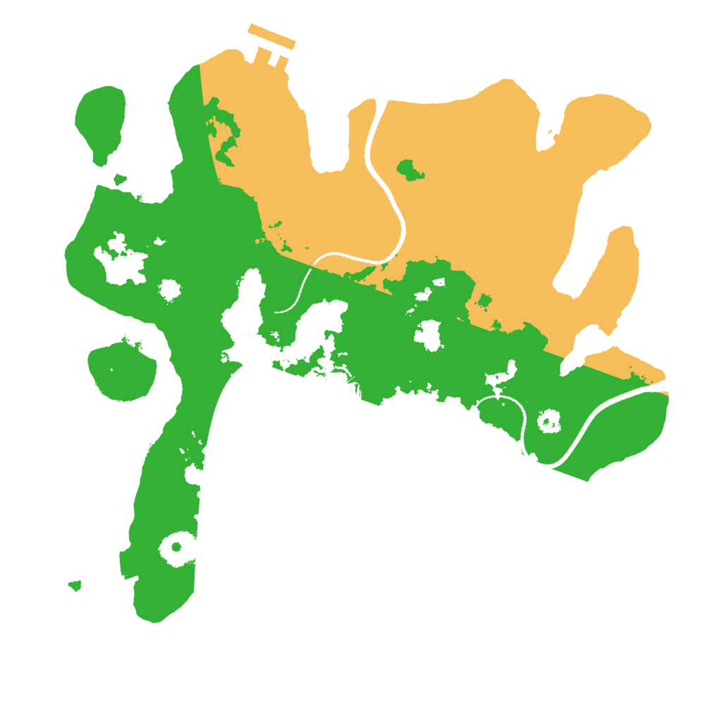 Biome Rust Map: Procedural Map, Size: 3000, Seed: 237230583