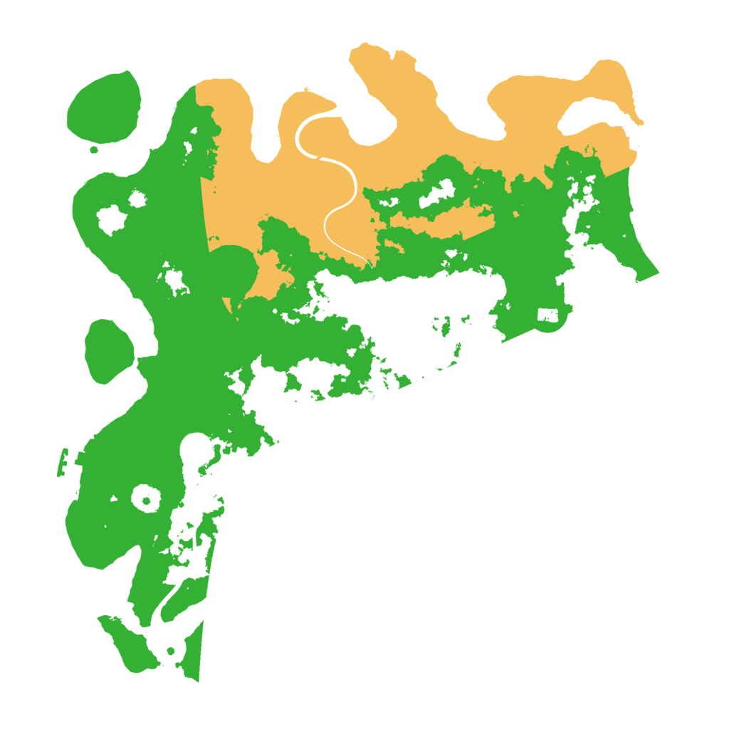 Biome Rust Map: Procedural Map, Size: 3800, Seed: 151351