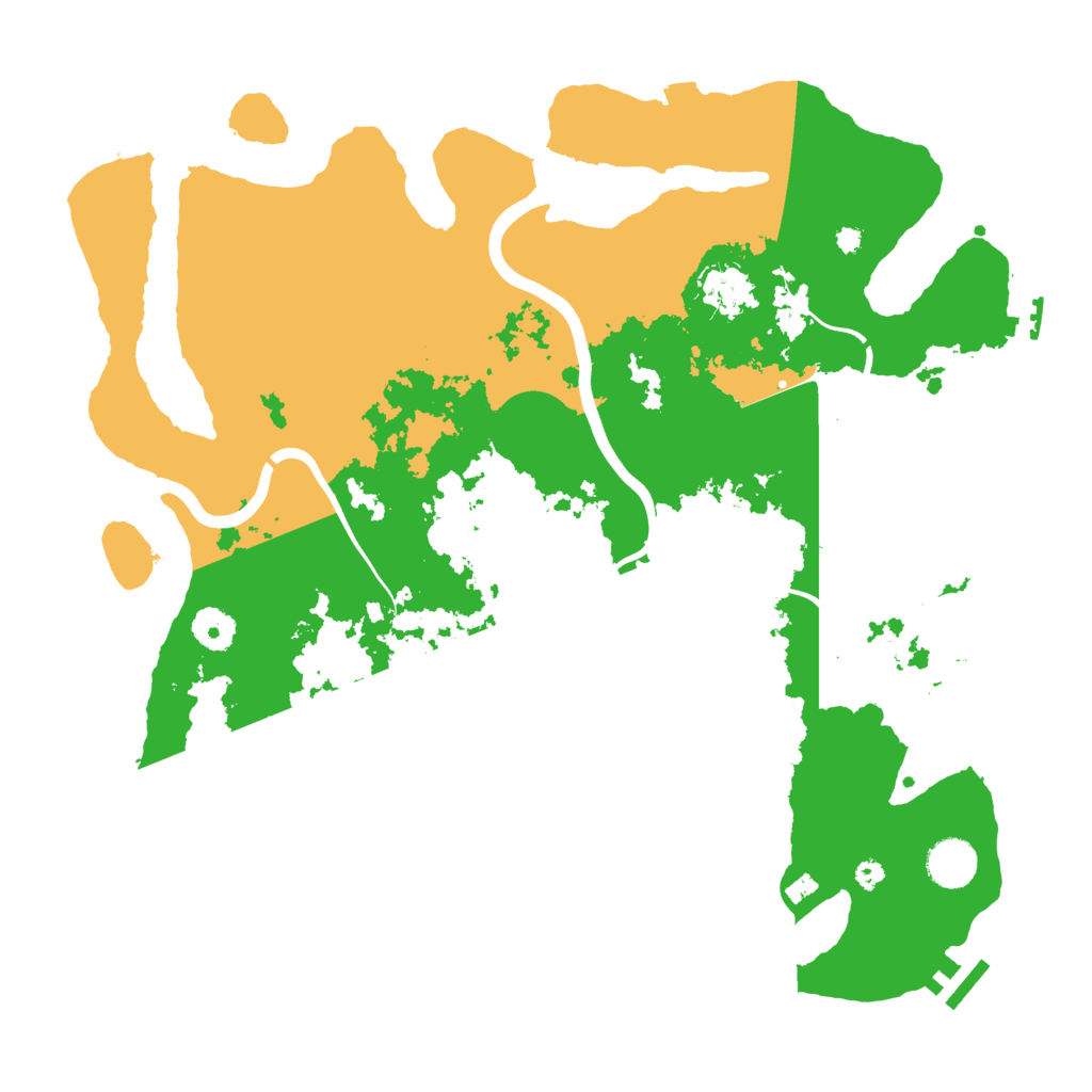 Biome Rust Map: Procedural Map, Size: 3850, Seed: 158241634