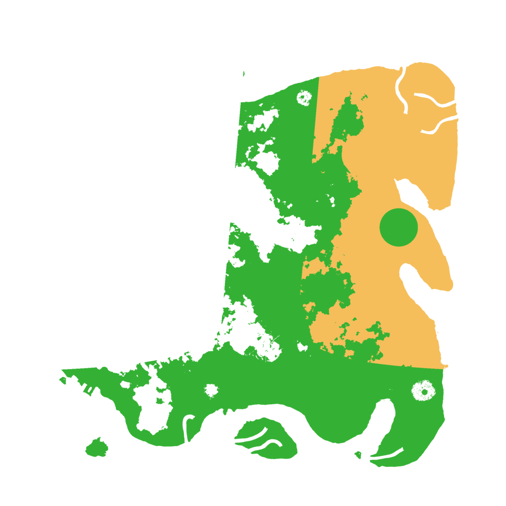 Biome Rust Map: Procedural Map, Size: 3500, Seed: 2684155