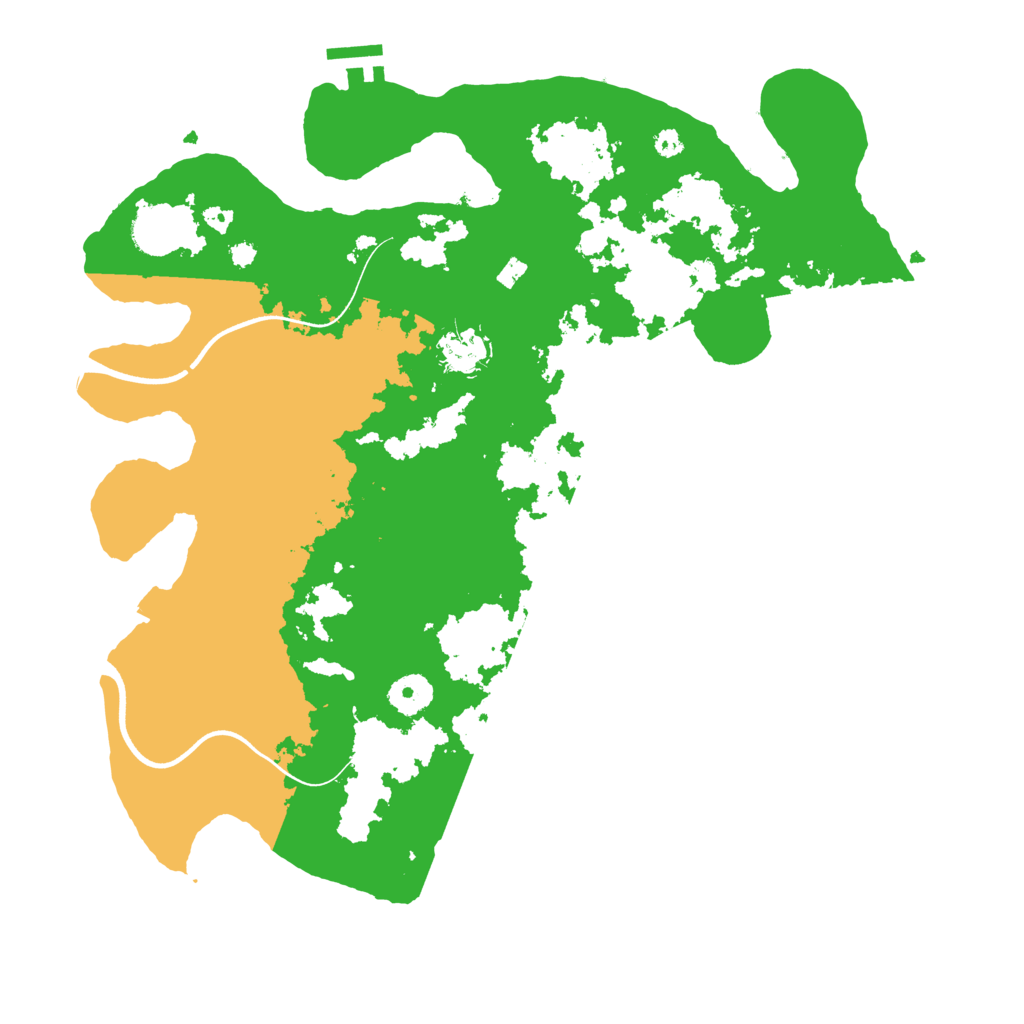 Biome Rust Map: Procedural Map, Size: 3700, Seed: 1521855522