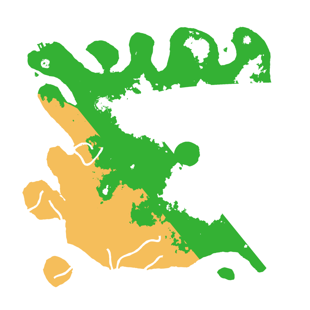 Biome Rust Map: Procedural Map, Size: 3500, Seed: 945374585