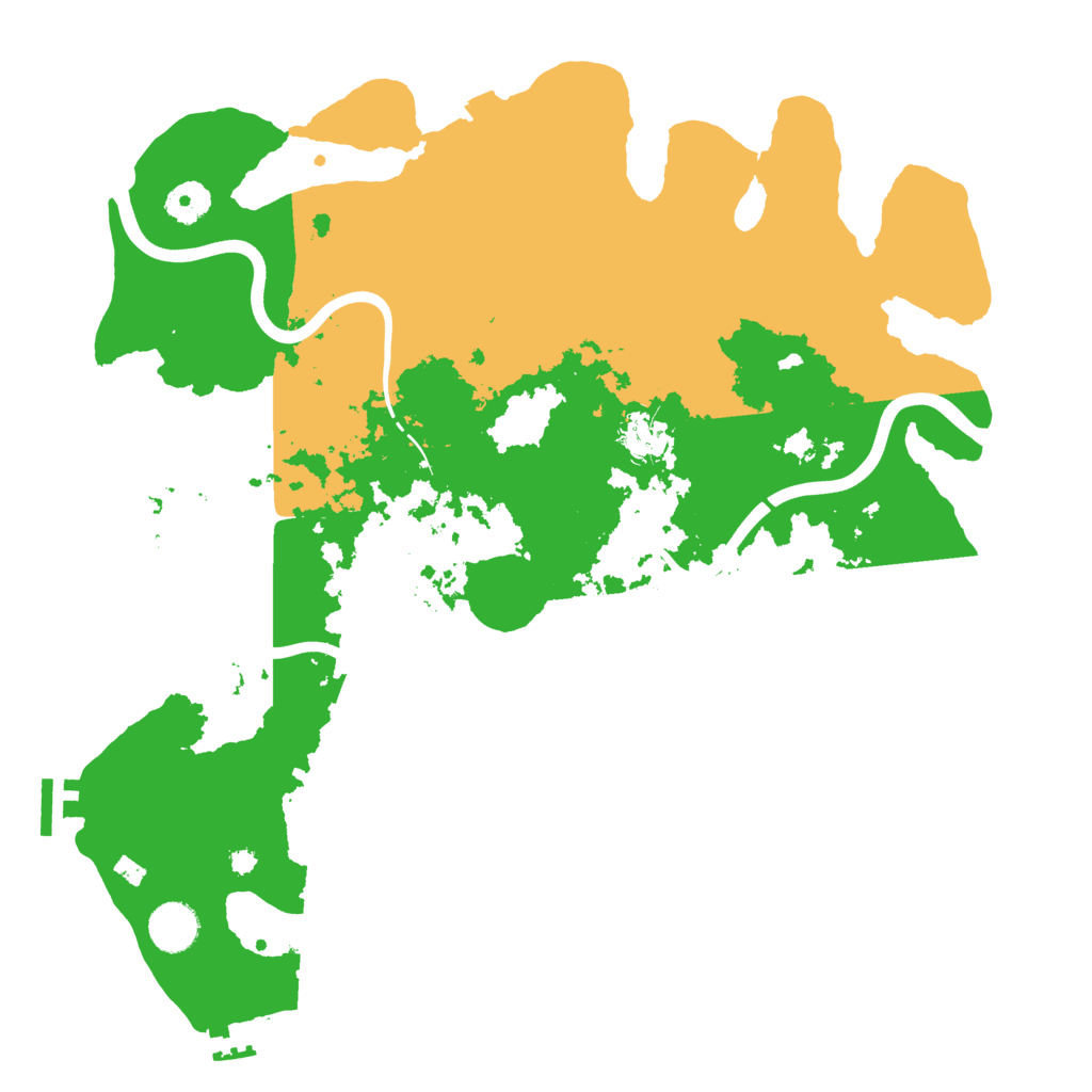 Biome Rust Map: Procedural Map, Size: 3850, Seed: 109552932