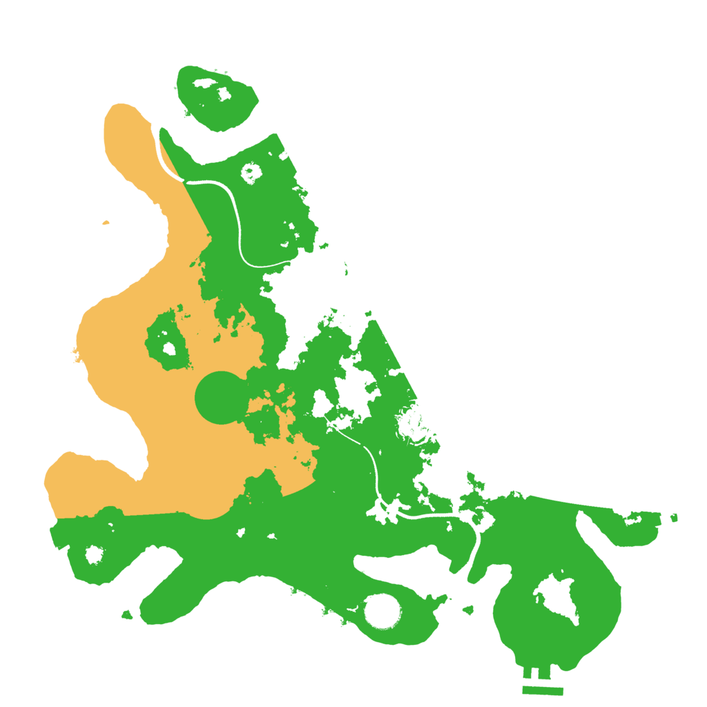 Biome Rust Map: Procedural Map, Size: 3500, Seed: 1240431849