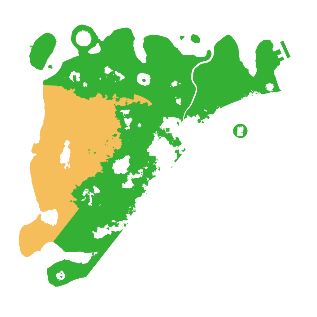 Biome Rust Map: Procedural Map, Size: 3600, Seed: 125885