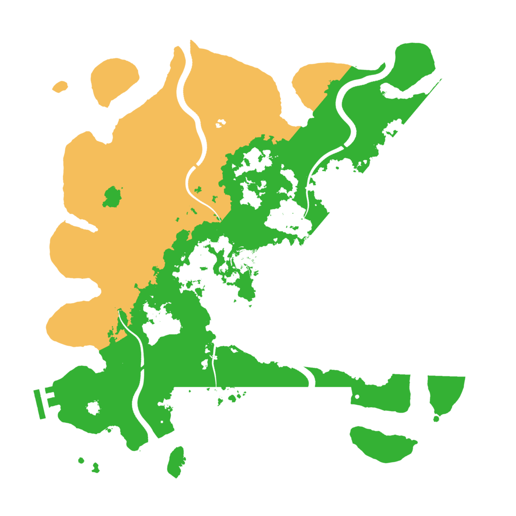 Biome Rust Map: Procedural Map, Size: 3500, Seed: 724997