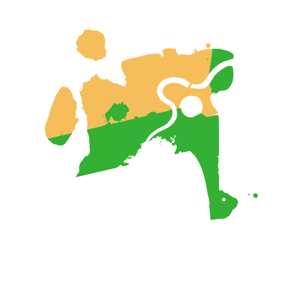 Biome Rust Map: Procedural Map, Size: 2500, Seed: 280351674