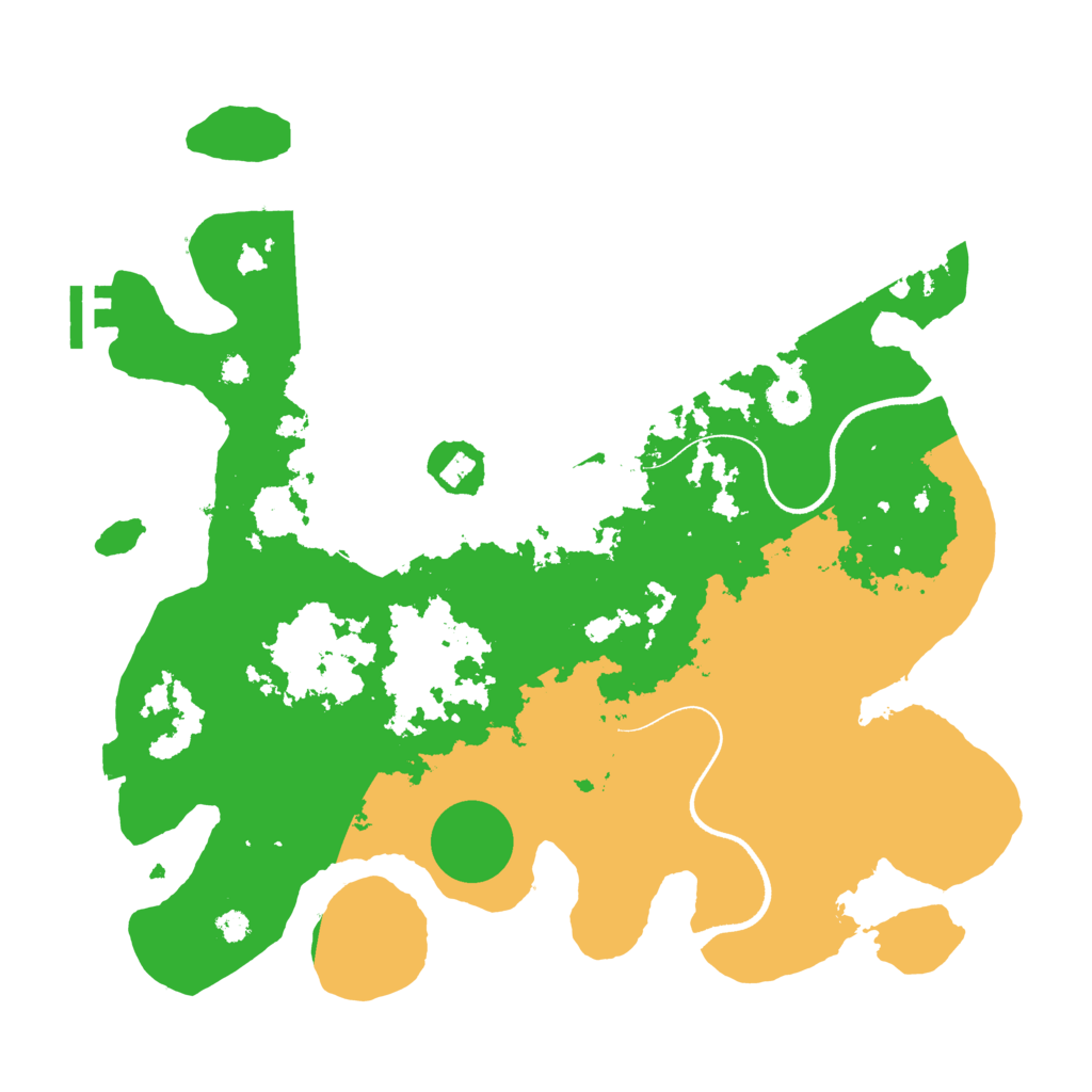 Biome Rust Map: Procedural Map, Size: 3500, Seed: 1081519387