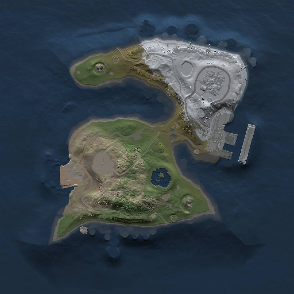 Rust Map: Procedural Map, Size: 1500, Seed: 89, 3 Monuments
