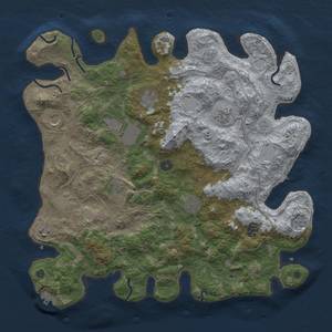 Thumbnail Rust Map: Procedural Map, Size: 4250, Seed: 1841029972, 19 Monuments