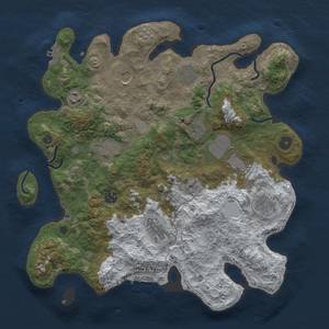 Thumbnail Rust Map: Procedural Map, Size: 3750, Seed: 527194725, 19 Monuments