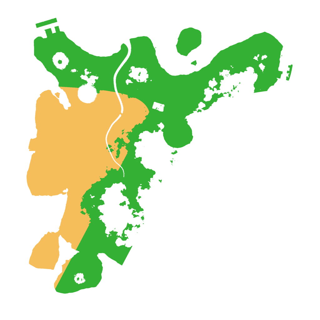 Biome Rust Map: Procedural Map, Size: 3000, Seed: 232215271