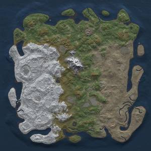 Thumbnail Rust Map: Procedural Map, Size: 5000, Seed: 151316168, 20 Monuments