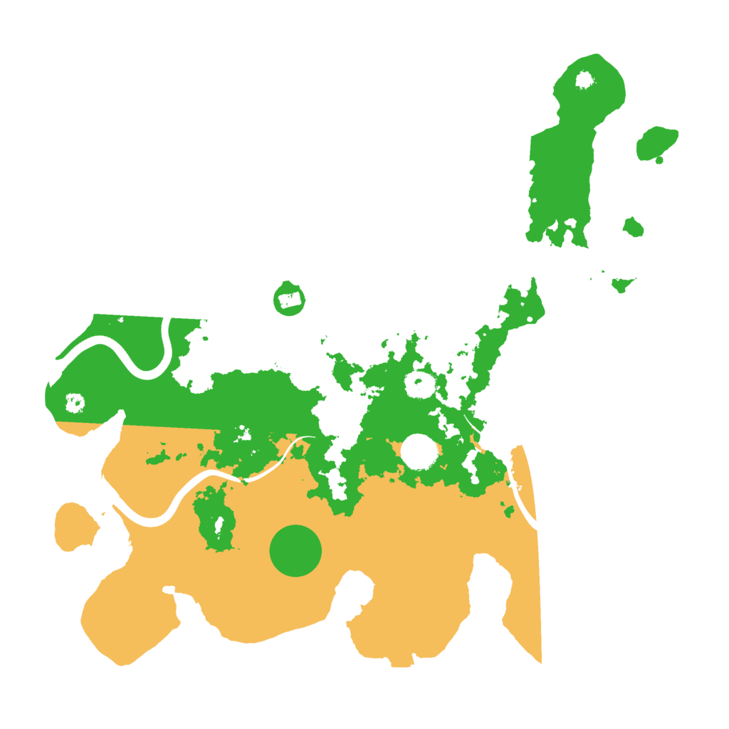 Biome Rust Map: Procedural Map, Size: 3700, Seed: 22570529